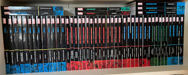 One of my Marvel Epic Collections shelves